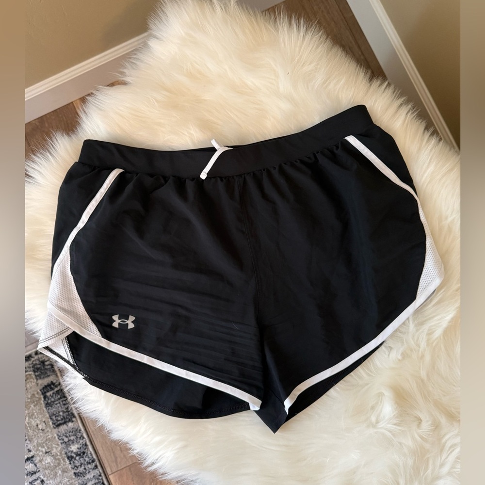 Under Armour Running Short Women's Black and White Athletic